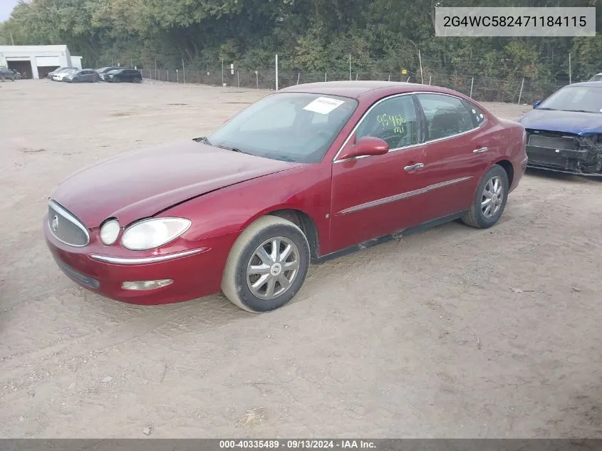 2G4WC582471184115 2007 Buick Lacrosse Cx