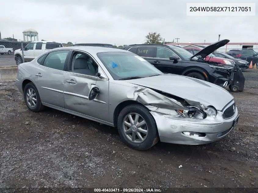 2007 Buick Lacrosse Cxl VIN: 2G4WD582X71217051 Lot: 40433471