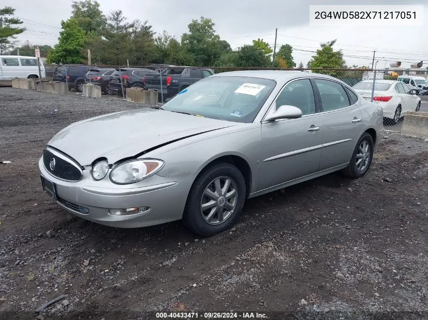 2007 Buick Lacrosse Cxl VIN: 2G4WD582X71217051 Lot: 40433471