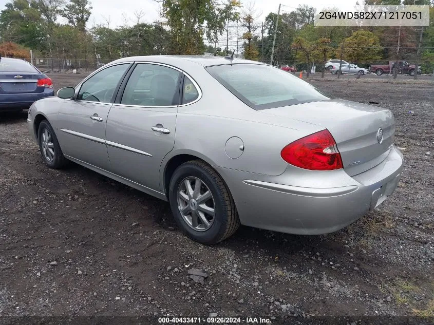 2007 Buick Lacrosse Cxl VIN: 2G4WD582X71217051 Lot: 40433471