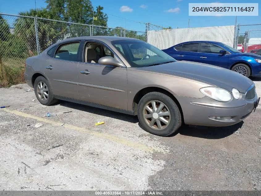 2007 Buick Lacrosse Cx VIN: 2G4WC582571116437 Lot: 40533564