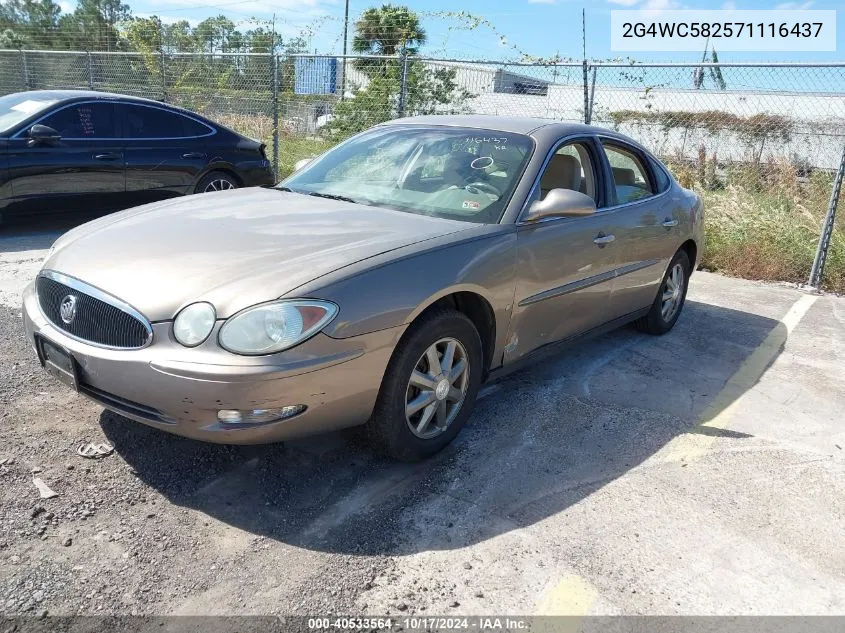 2007 Buick Lacrosse Cx VIN: 2G4WC582571116437 Lot: 40533564