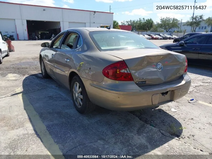 2007 Buick Lacrosse Cx VIN: 2G4WC582571116437 Lot: 40533564