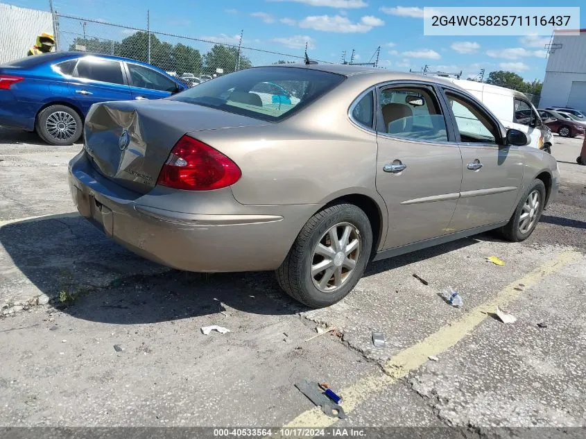 2007 Buick Lacrosse Cx VIN: 2G4WC582571116437 Lot: 40533564