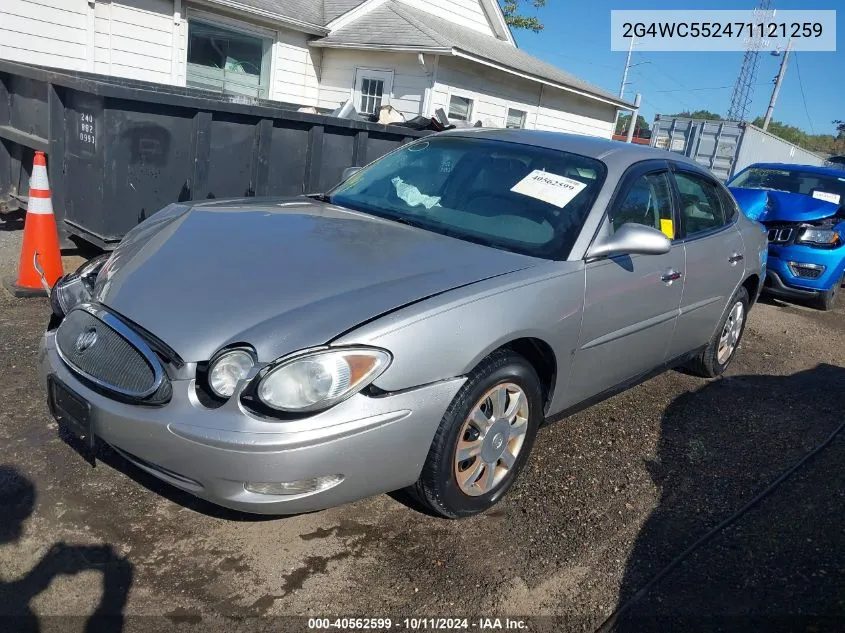 2007 Buick Lacrosse Cx VIN: 2G4WC552471121259 Lot: 40562599