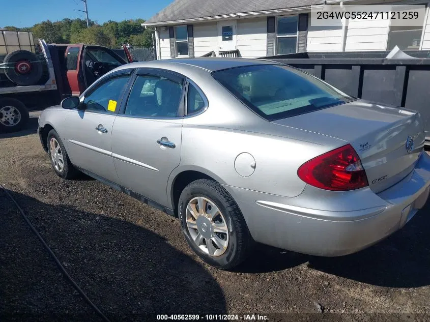 2G4WC552471121259 2007 Buick Lacrosse Cx