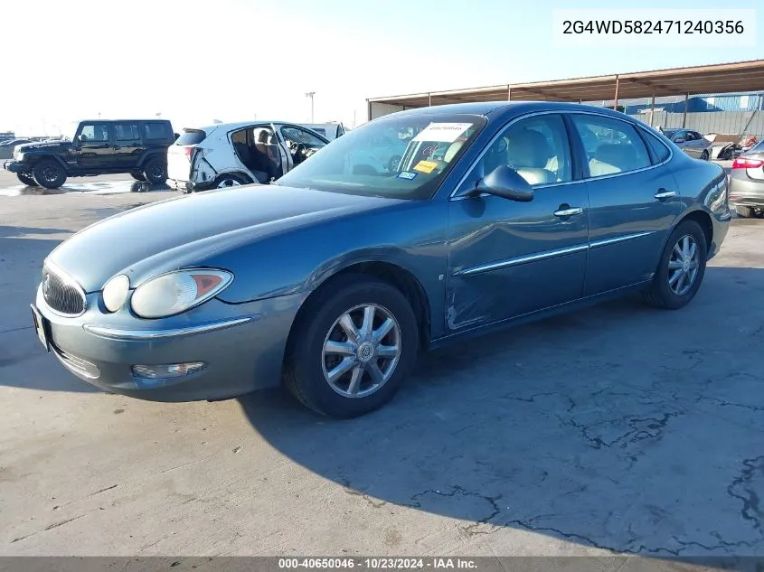 2G4WD582471240356 2007 Buick Lacrosse Cxl