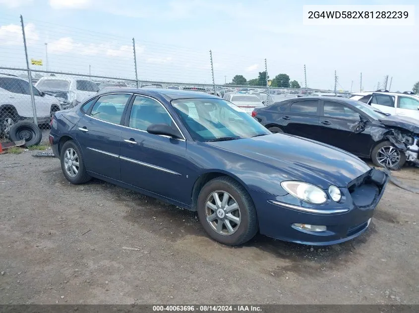 2008 Buick Lacrosse Cxl VIN: 2G4WD582X81282239 Lot: 40063696