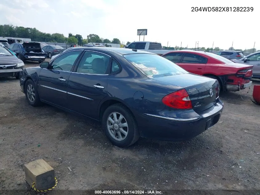 2G4WD582X81282239 2008 Buick Lacrosse Cxl