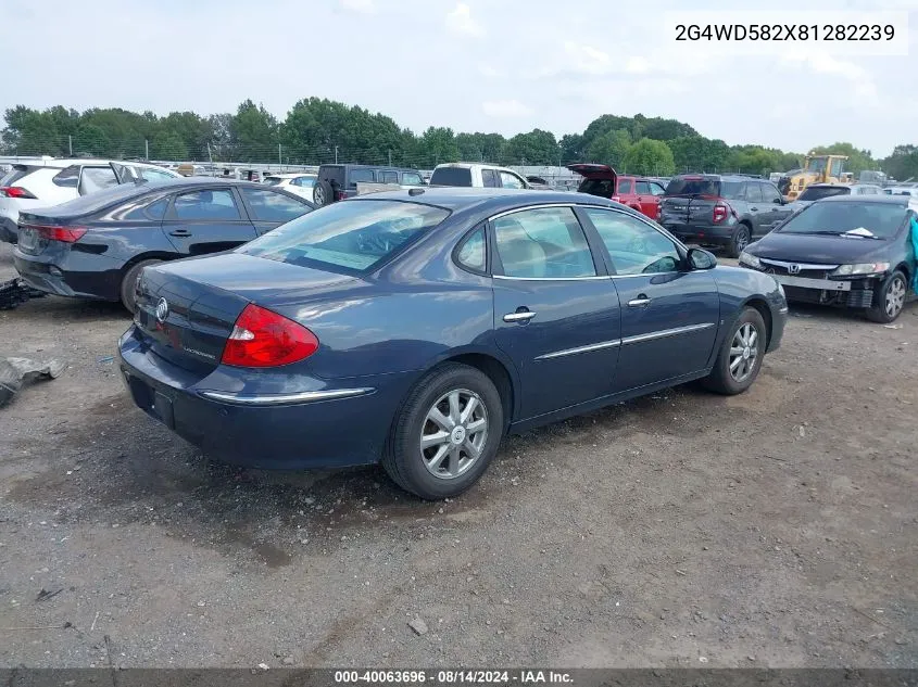 2008 Buick Lacrosse Cxl VIN: 2G4WD582X81282239 Lot: 40063696