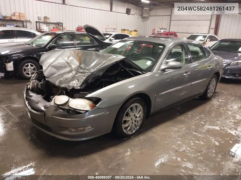 2G4WC582481261437 2008 Buick Lacrosse Cx