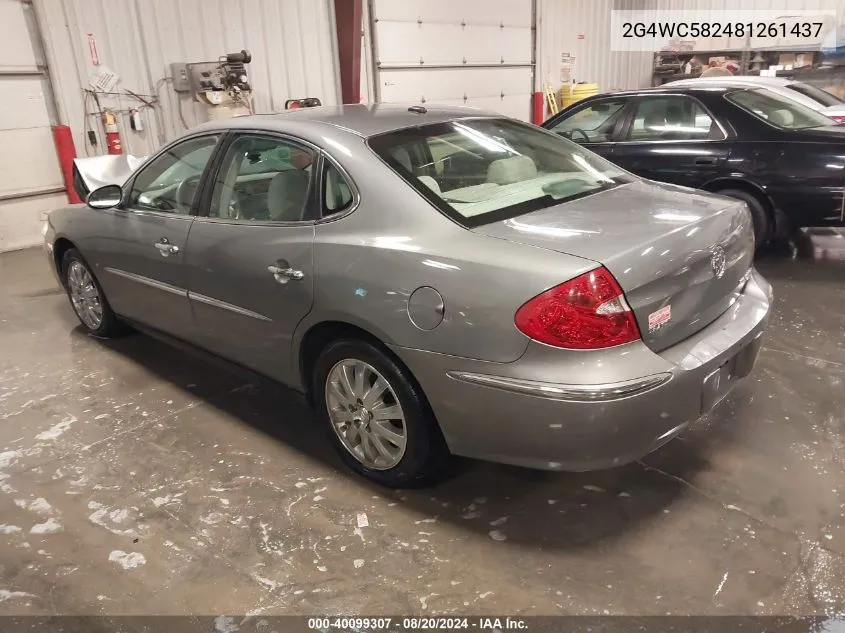 2008 Buick Lacrosse Cx VIN: 2G4WC582481261437 Lot: 40099307