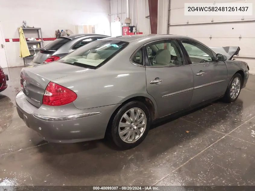 2G4WC582481261437 2008 Buick Lacrosse Cx