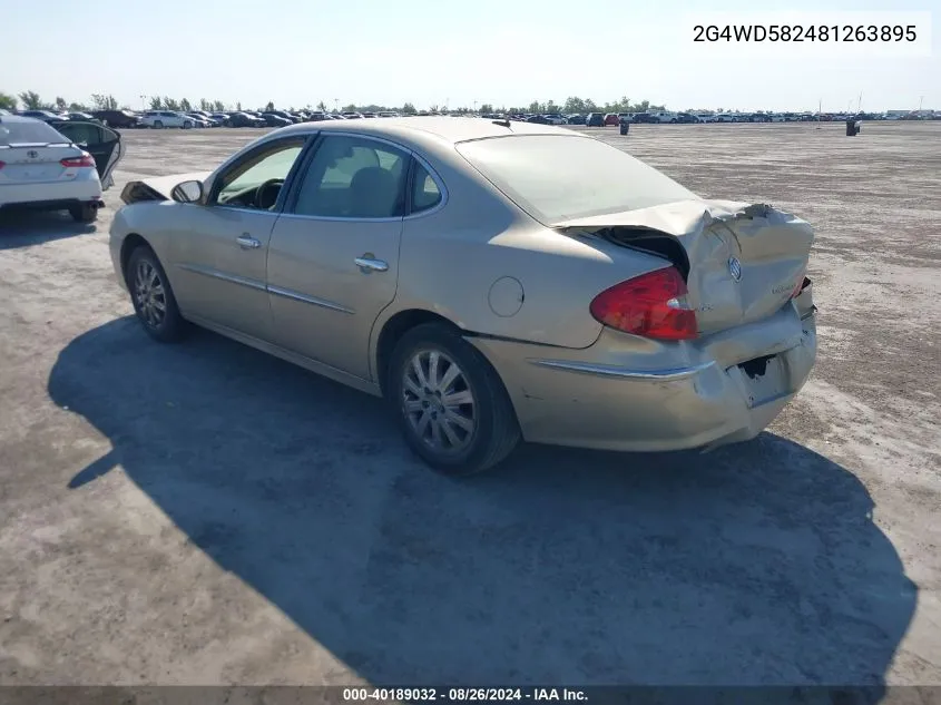 2G4WD582481263895 2008 Buick Lacrosse Cxl