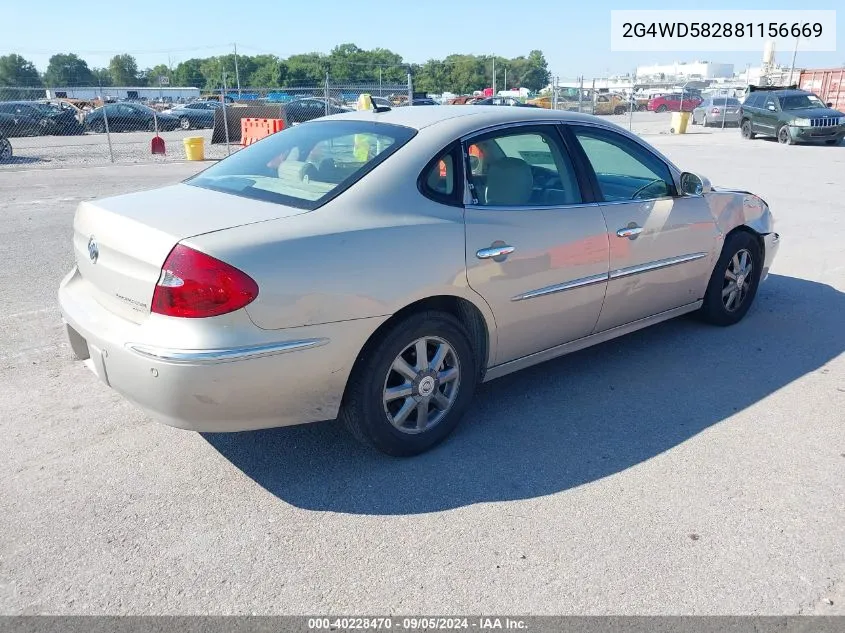 2008 Buick Lacrosse Cxl VIN: 2G4WD582881156669 Lot: 40228470