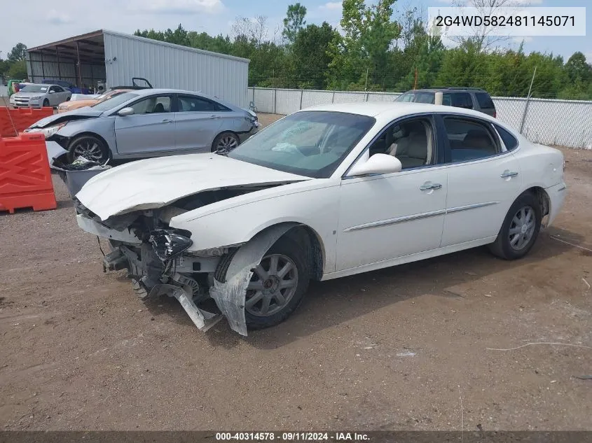 2G4WD582481145071 2008 Buick Lacrosse Cxl