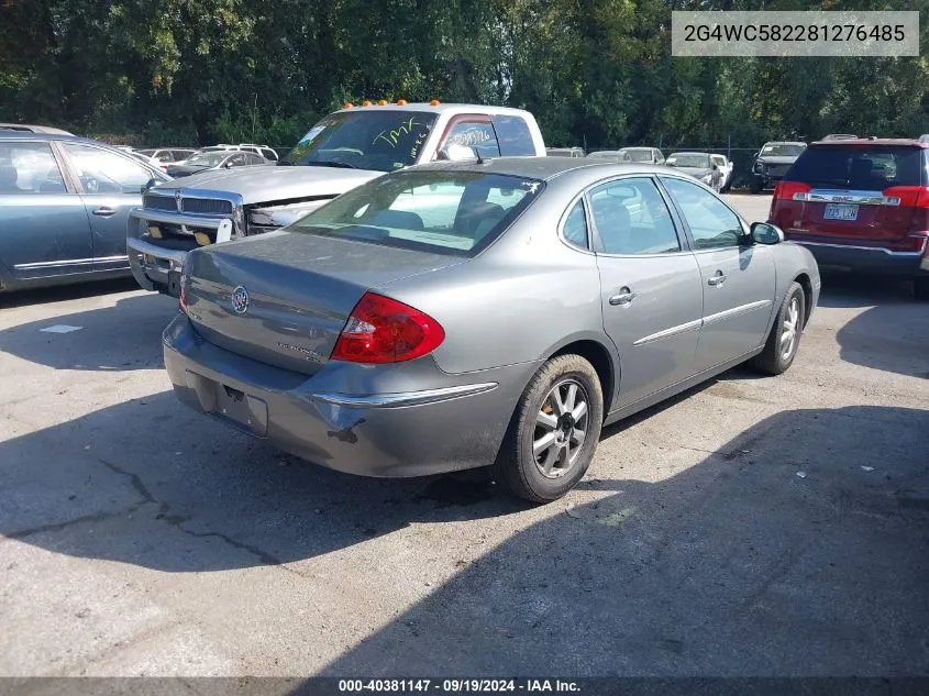 2008 Buick Lacrosse Cx VIN: 2G4WC582281276485 Lot: 40381147