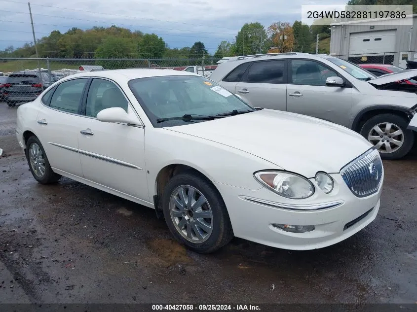 2008 Buick Lacrosse Cxl VIN: 2G4WD582881197836 Lot: 40427058