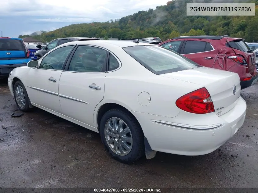 2008 Buick Lacrosse Cxl VIN: 2G4WD582881197836 Lot: 40427058