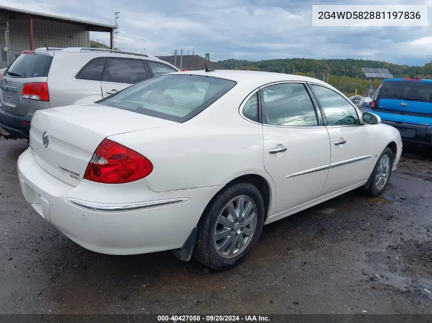 2G4WD582881197836 2008 Buick Lacrosse Cxl