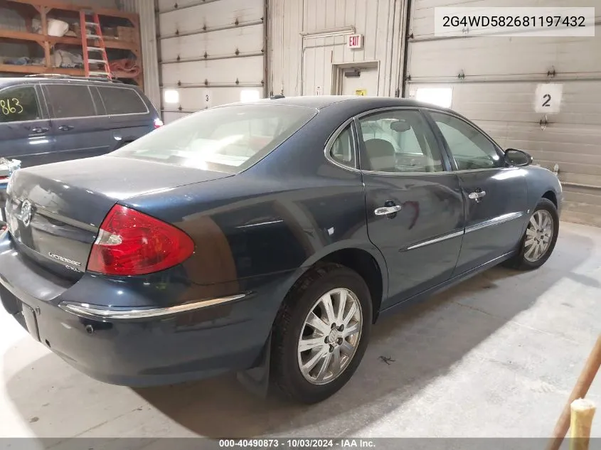 2008 Buick Lacrosse Cxl VIN: 2G4WD582681197432 Lot: 40490873