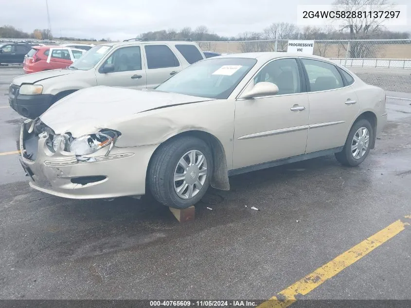 2008 Buick Lacrosse Cx VIN: 2G4WC582881137297 Lot: 40765609