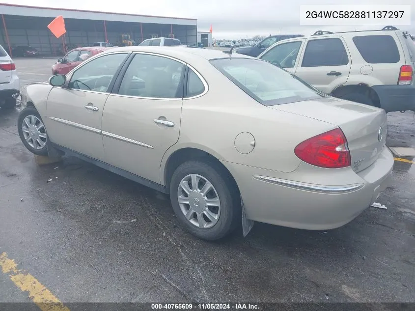 2008 Buick Lacrosse Cx VIN: 2G4WC582881137297 Lot: 40765609