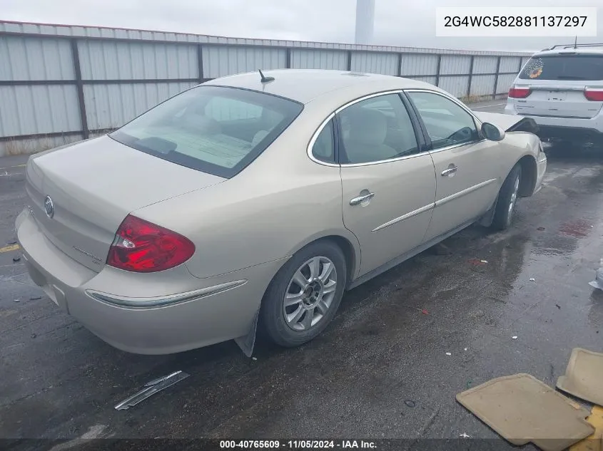 2008 Buick Lacrosse Cx VIN: 2G4WC582881137297 Lot: 40765609