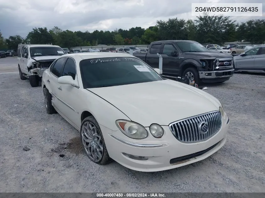 2009 Buick Lacrosse Cxl VIN: 2G4WD582791126435 Lot: 40007450