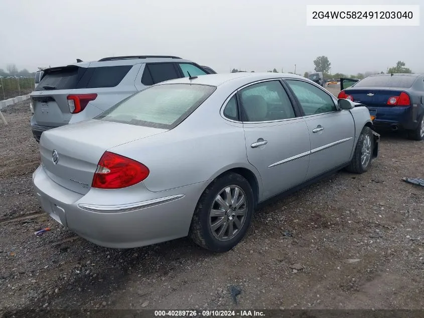 2009 Buick Lacrosse Cx VIN: 2G4WC582491203040 Lot: 40289726