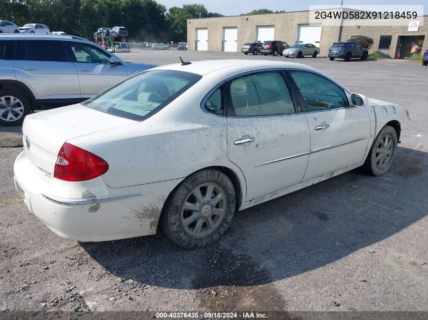 2009 Buick Lacrosse Cxl VIN: 2G4WD582X91218459 Lot: 40376435