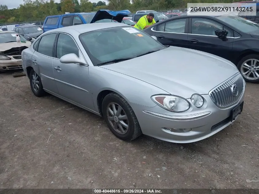 2009 Buick Lacrosse Cxl VIN: 2G4WD582X91143245 Lot: 40448615