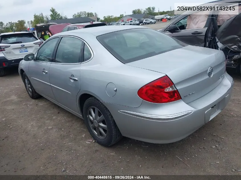 2009 Buick Lacrosse Cxl VIN: 2G4WD582X91143245 Lot: 40448615