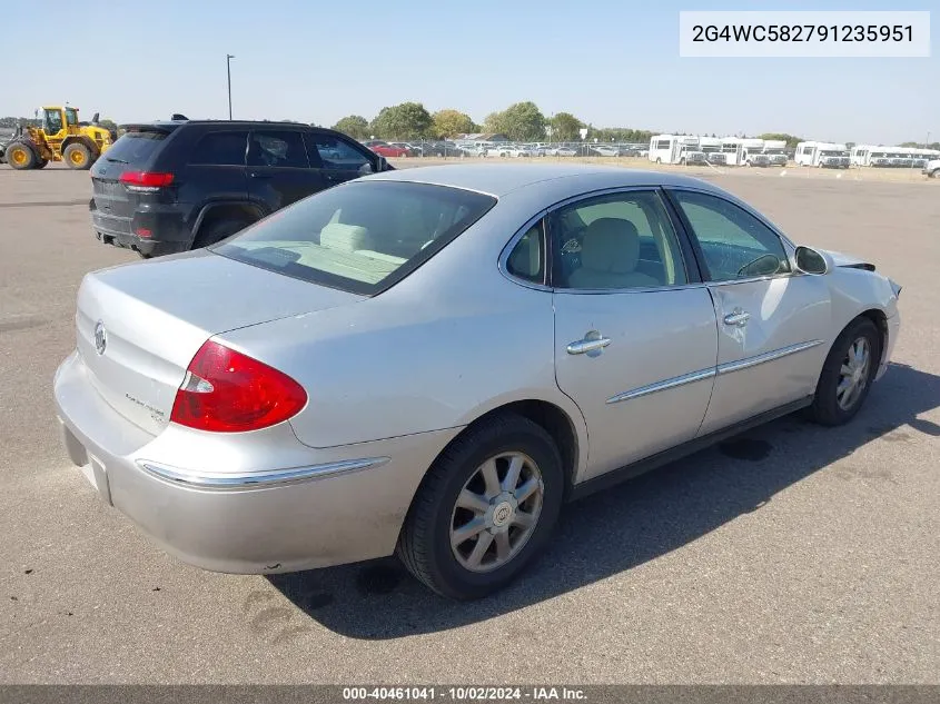 2009 Buick Lacrosse Cx VIN: 2G4WC582791235951 Lot: 40461041