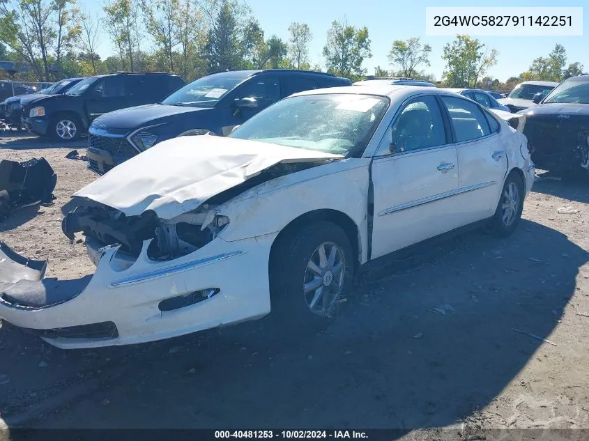 2009 Buick Lacrosse Cx VIN: 2G4WC582791142251 Lot: 40481253