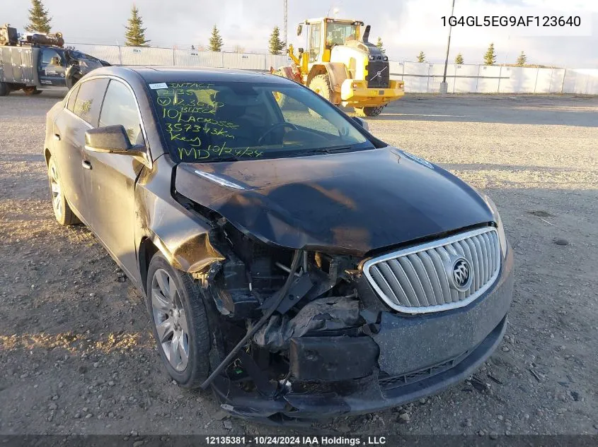 2010 Buick Lacrosse VIN: 1G4GL5EG9AF123640 Lot: 12135381