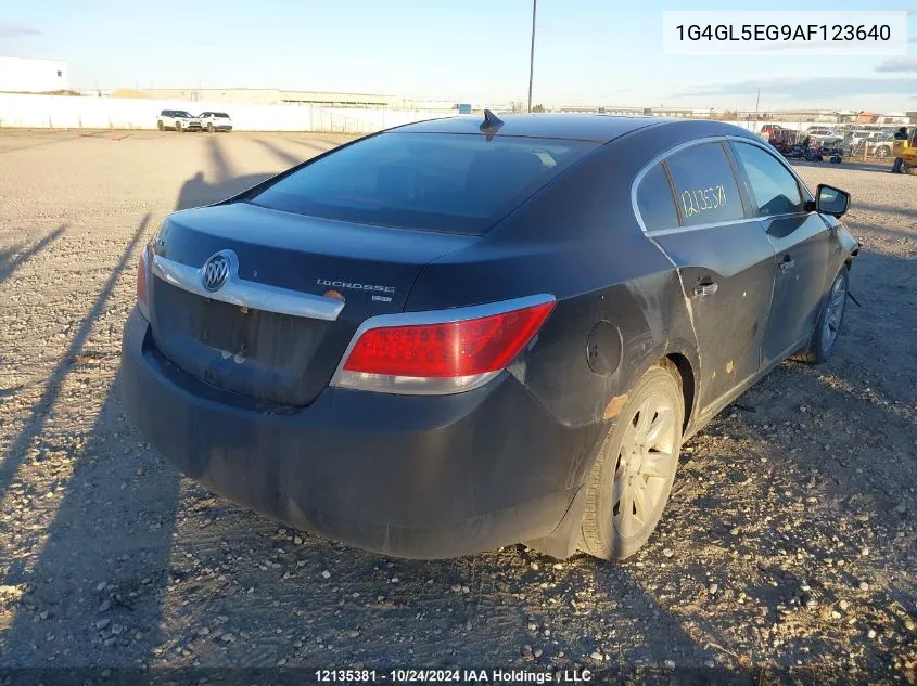 2010 Buick Lacrosse VIN: 1G4GL5EG9AF123640 Lot: 12135381