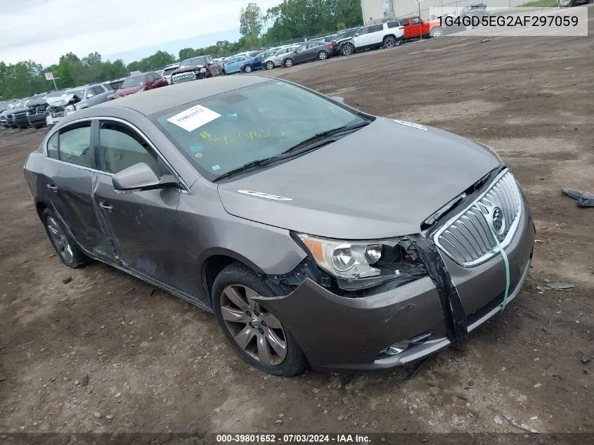 1G4GD5EG2AF297059 2010 Buick Lacrosse Cxl