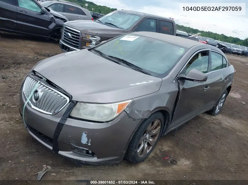 1G4GD5EG2AF297059 2010 Buick Lacrosse Cxl