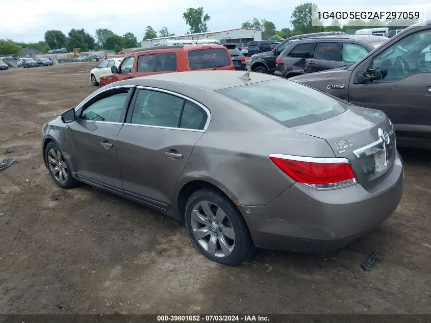 1G4GD5EG2AF297059 2010 Buick Lacrosse Cxl