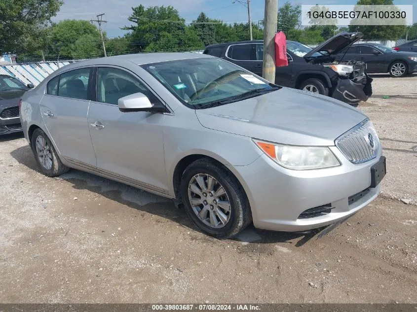 2010 Buick Lacrosse Cx VIN: 1G4GB5EG7AF100330 Lot: 39803687