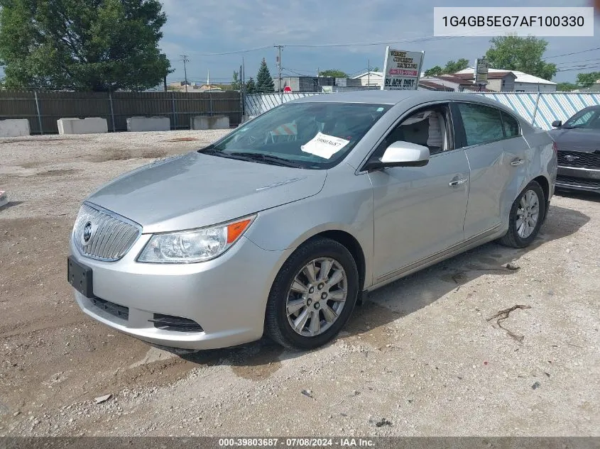 2010 Buick Lacrosse Cx VIN: 1G4GB5EG7AF100330 Lot: 39803687