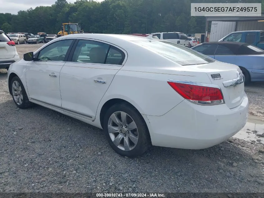 2010 Buick Lacrosse Cxl VIN: 1G4GC5EG7AF249575 Lot: 39810743