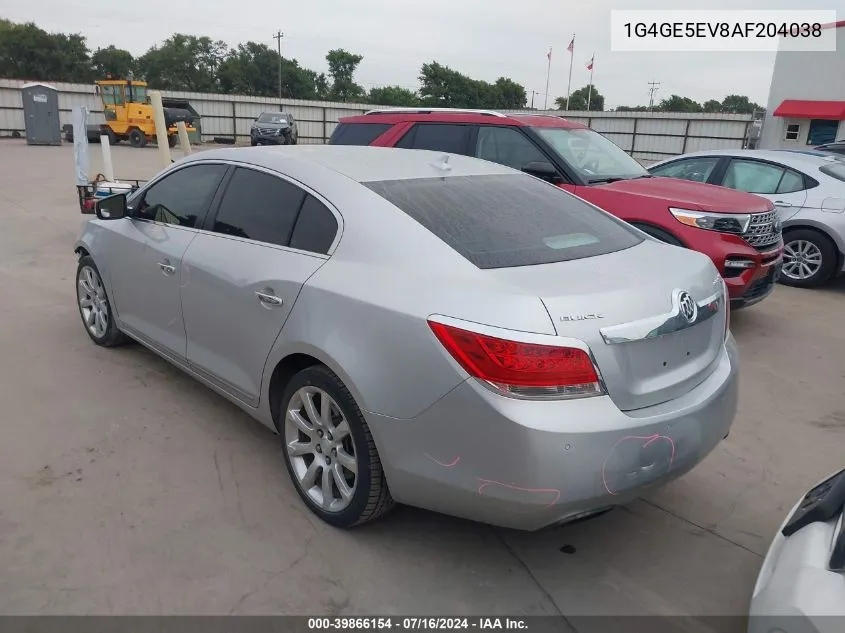 1G4GE5EV8AF204038 2010 Buick Lacrosse Cxs