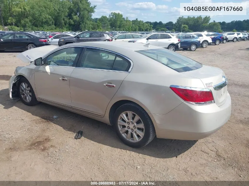 1G4GB5EG0AF167660 2010 Buick Lacrosse Cx