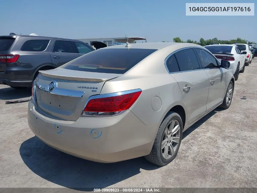 2010 Buick Lacrosse Cxl VIN: 1G4GC5GG1AF197616 Lot: 39909823