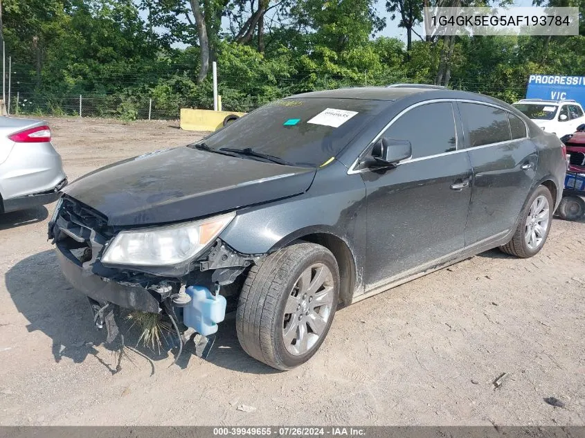 2010 Buick Lacrosse VIN: 1G4GK5EG5AF193784 Lot: 39949655