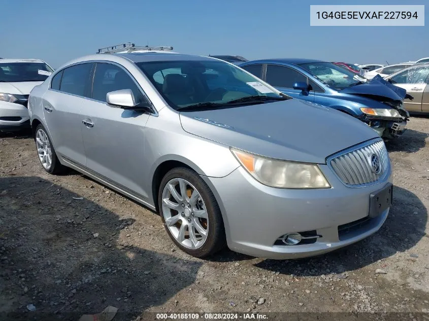 2010 Buick Lacrosse Cxs VIN: 1G4GE5EVXAF227594 Lot: 40185109