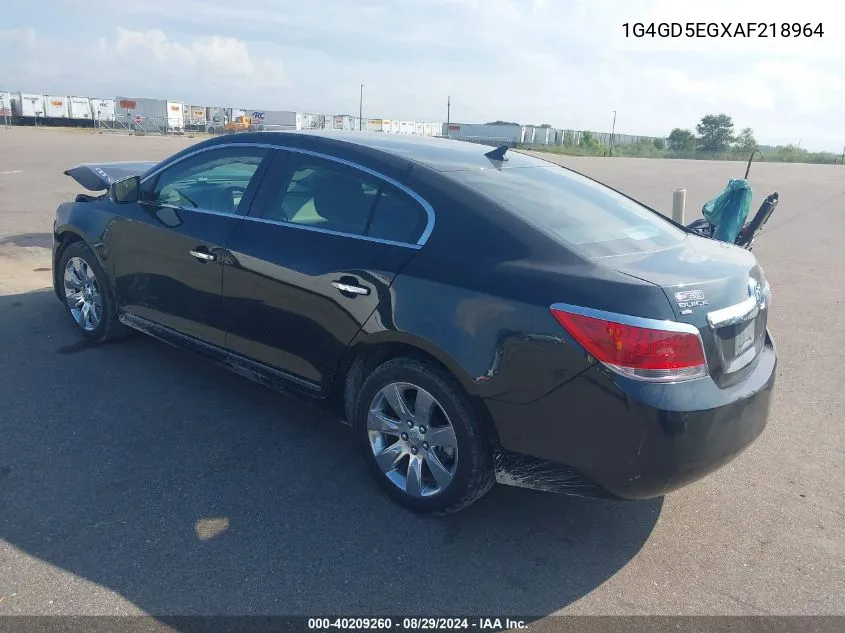 1G4GD5EGXAF218964 2010 Buick Lacrosse Cxl