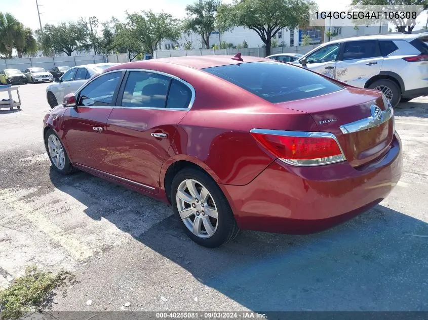 2010 Buick Lacrosse Cxl VIN: 1G4GC5EG4AF106308 Lot: 40255081